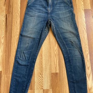 Zara high waisted skinny jeans dark denim